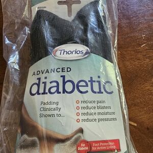 Thorlos advanced diabetic socks nwt size medium womens